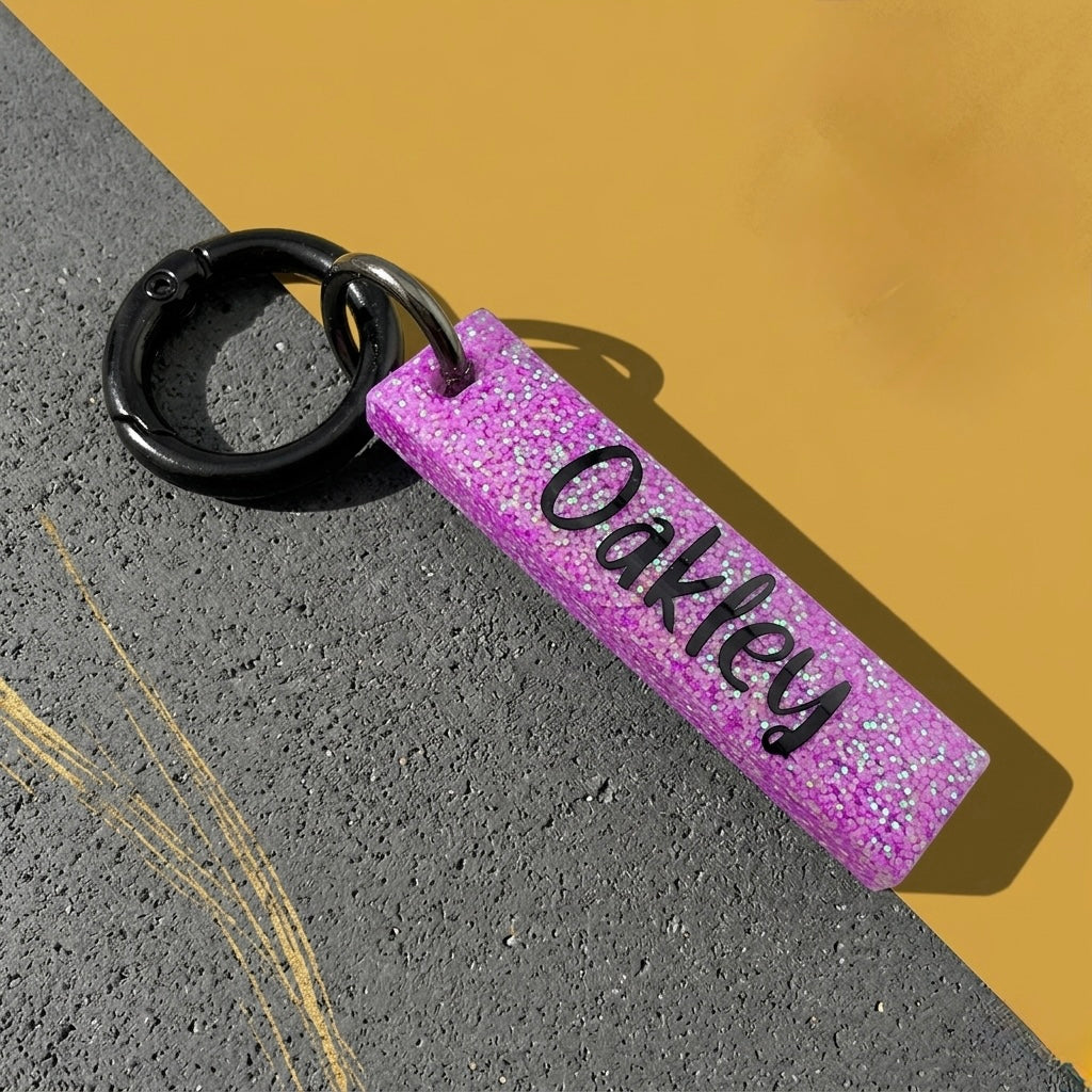 GLITTER COLOR DOG TAG