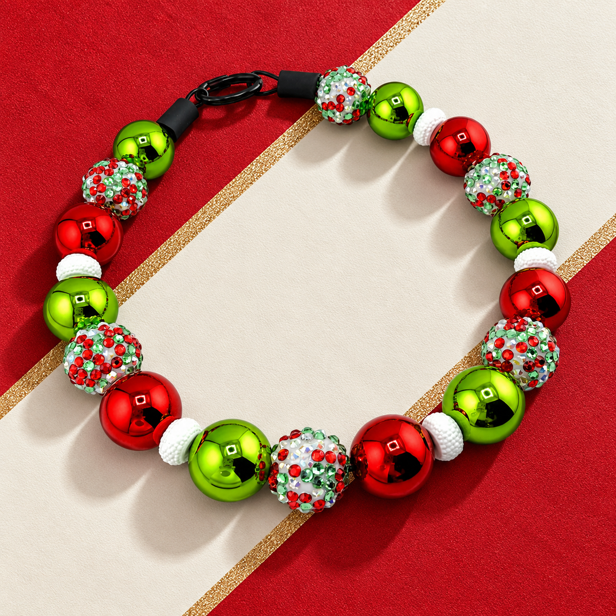 BAUBLE FRENZY BEADED COLLAR