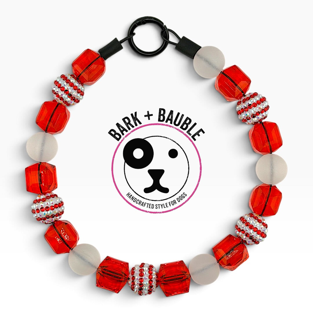 PEPPERMINT COUTURE BEADED COLLAR