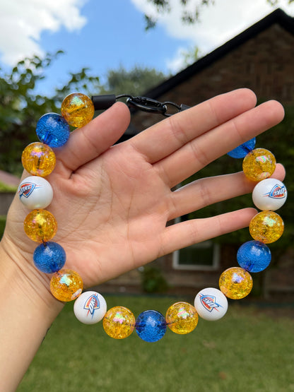 OKC THUNDER INSPIRED BEADED COLLAR
