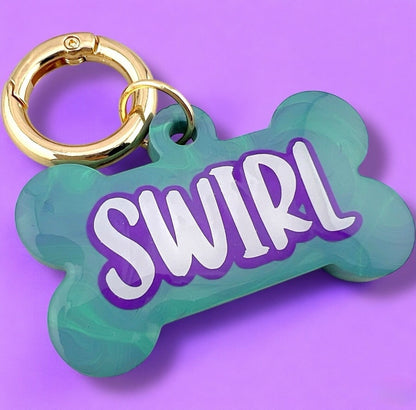 SWIRL DOG TAG