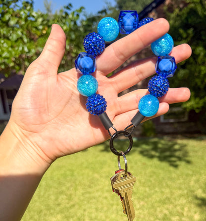 GALACTIC BLUE BAUBLE WRISTLET