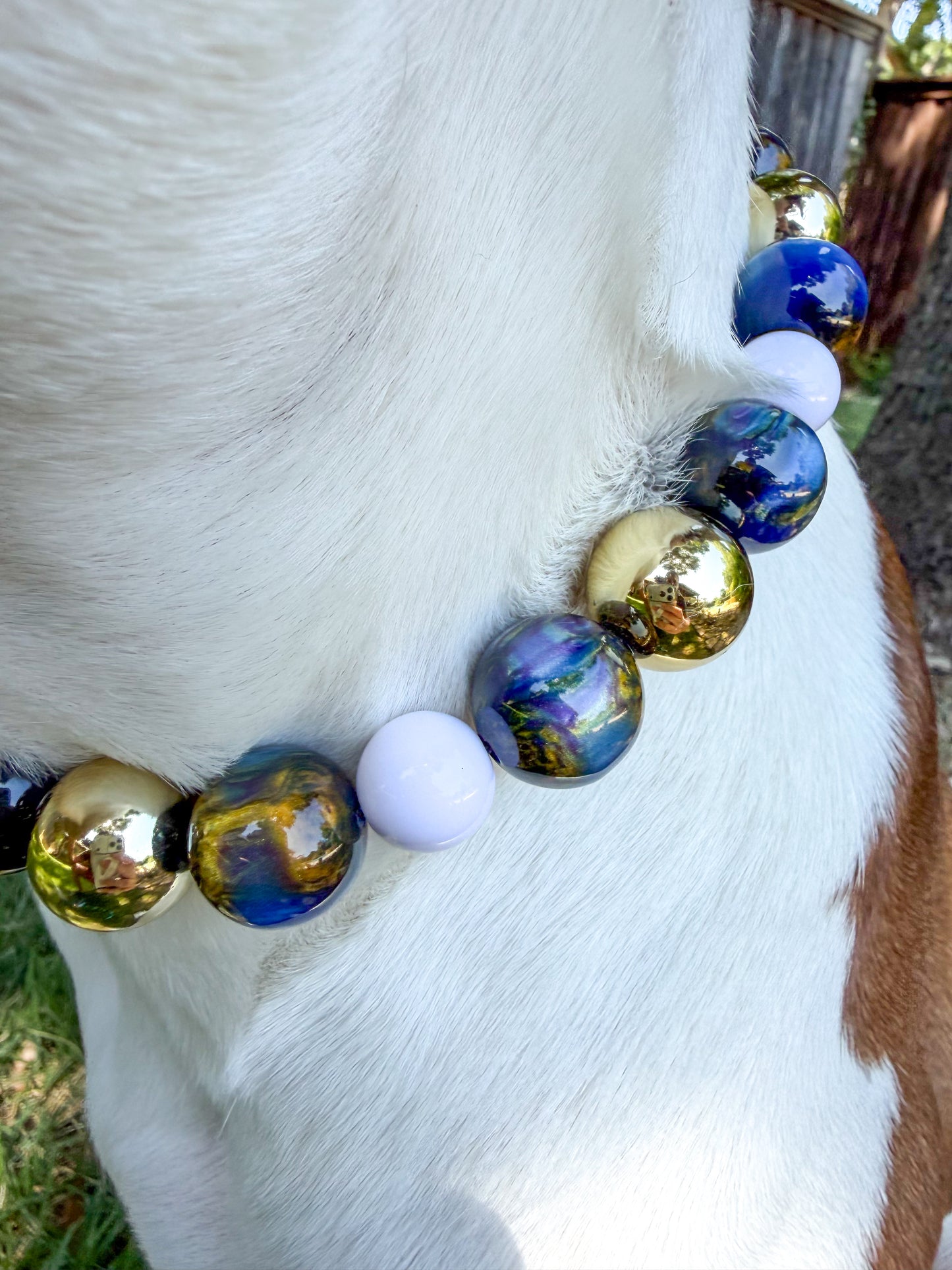 MIDNIGHT AURA BEADED COLLAR