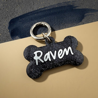 GLITTER COLOR DOG TAG