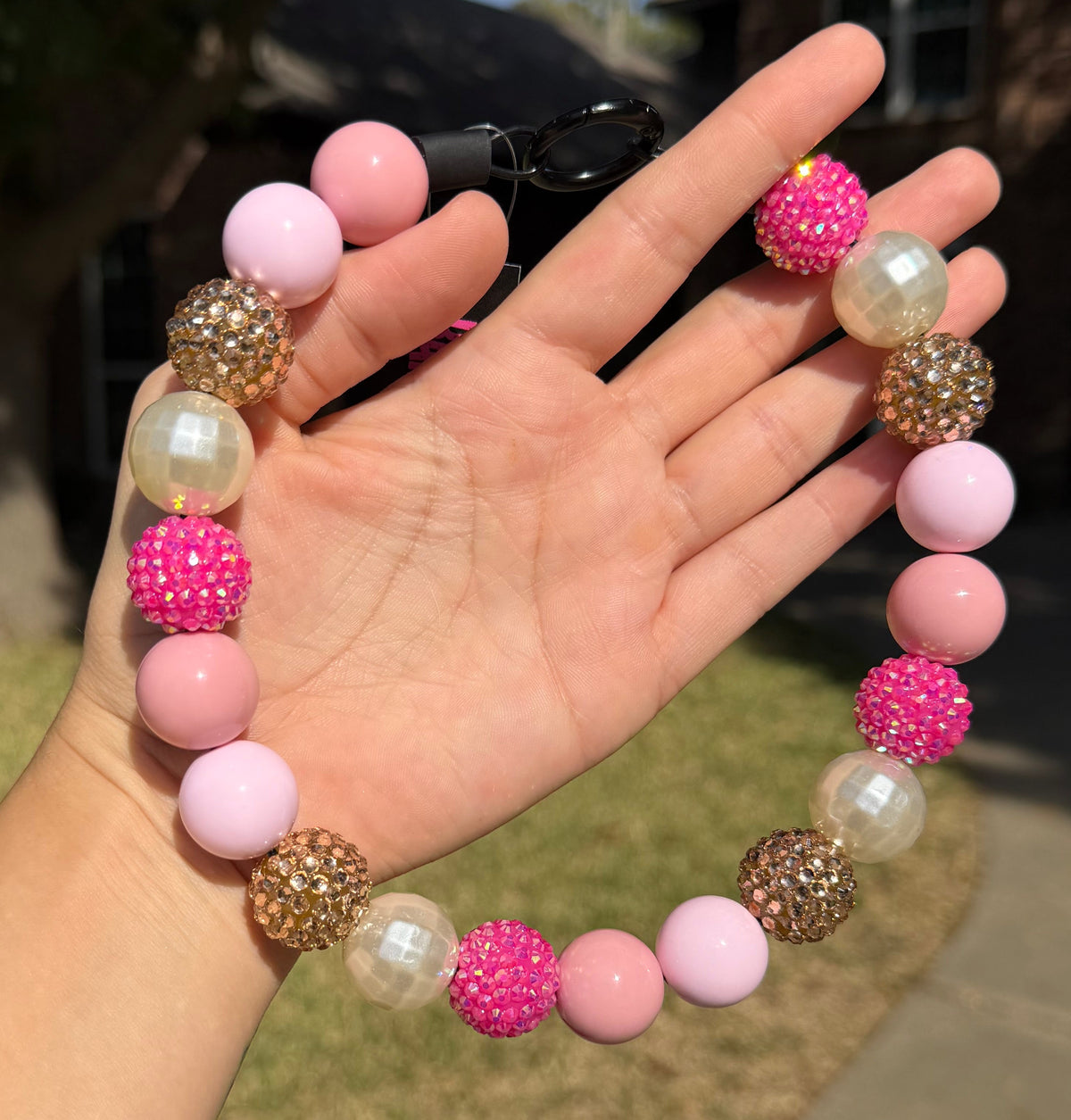HOLIDAY BLUSH BEADED COLLAR