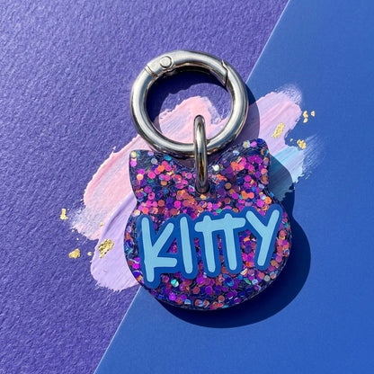 GLITTER COLOR DOG TAG
