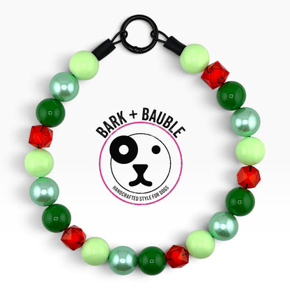 MISTLETOE + PEARLS BEADED COLLAR