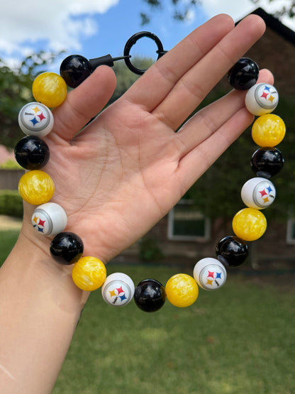 PITTSBURGH STEELERS INSPIRED BEADED COLLAR