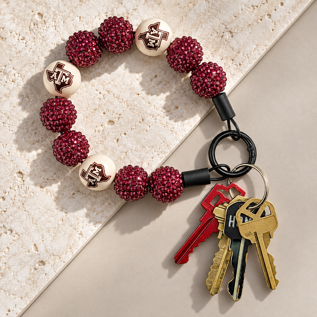 BAUBLE WRISTLET - TEXAS A&M INSPIRED