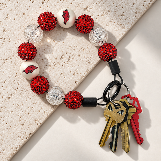 BAUBLE WRISTLET - ARKANSAS RAZORBACKS INSPIRED