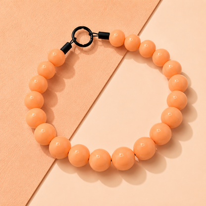 APRICOT BEADED COLLAR