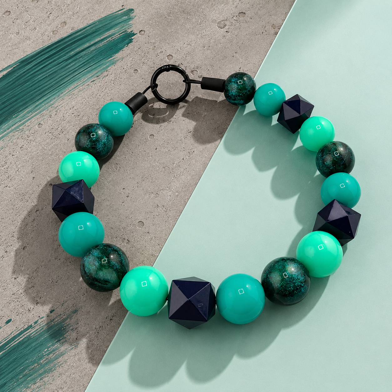 AQUA NOVA BEADED COLLAR