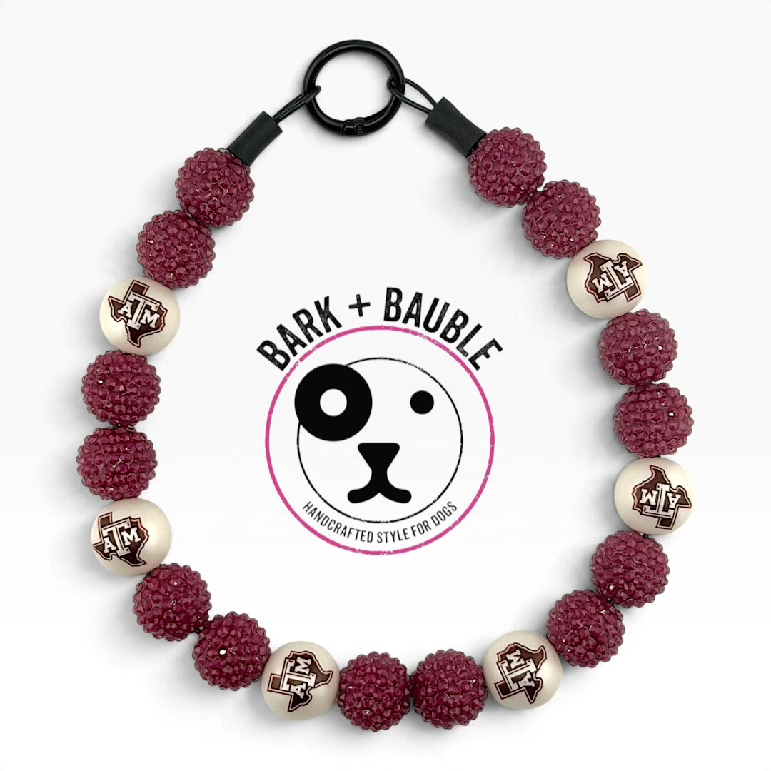TEXAS A&M INSPIRED BEADED COLLAR