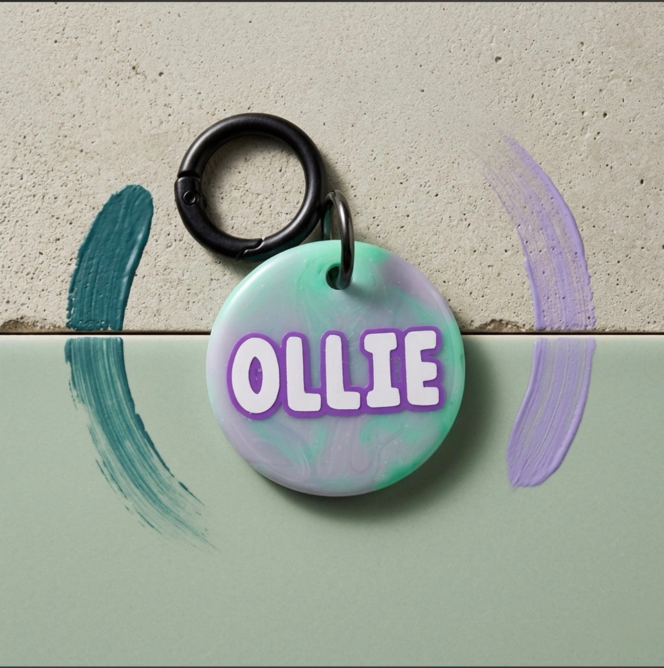 SWIRL DOG TAG