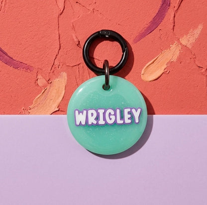 GLITTER COLOR DOG TAG