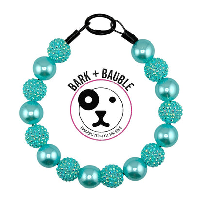 BLUE PEARL BEADED COLLAR