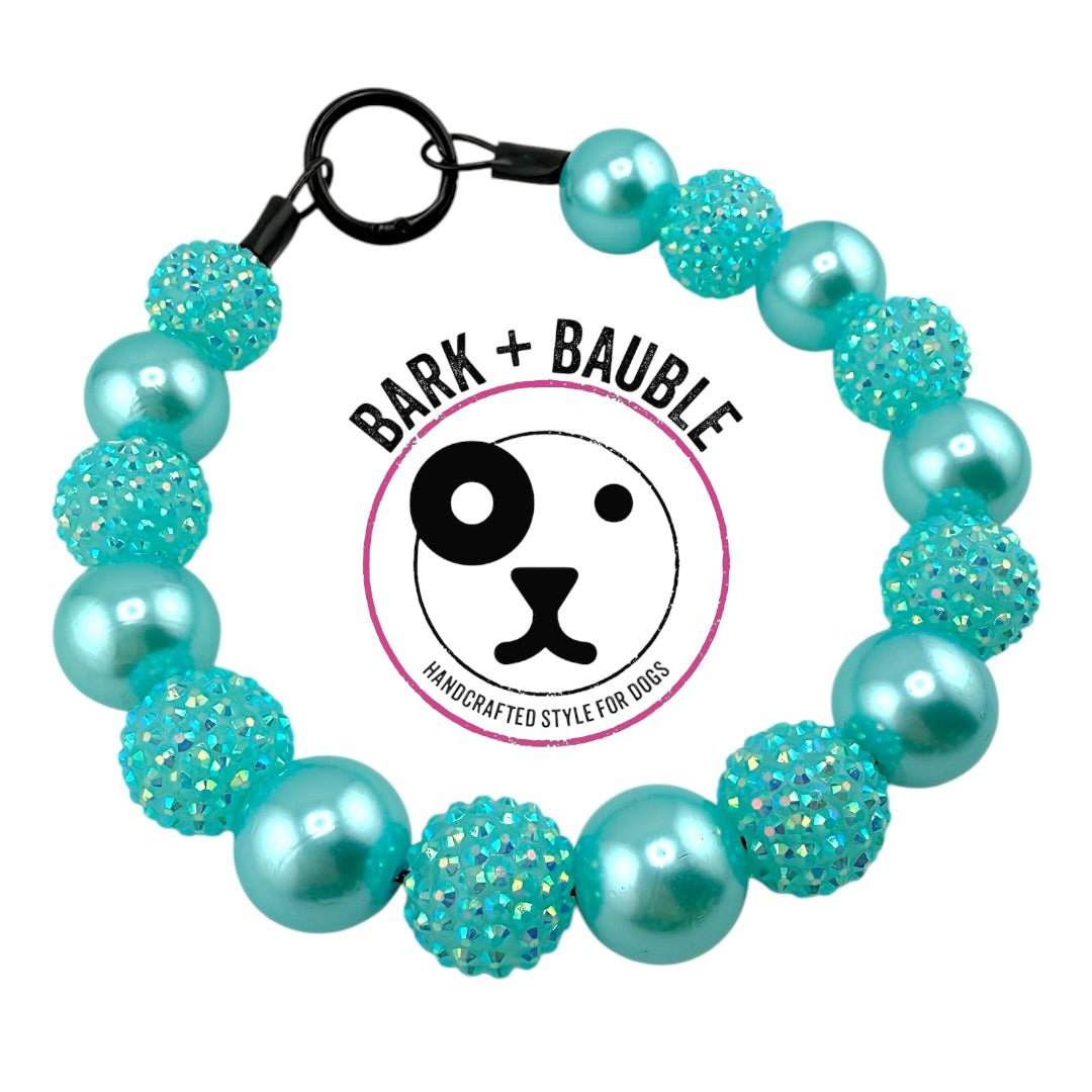 BLUE PEARL BEADED COLLAR