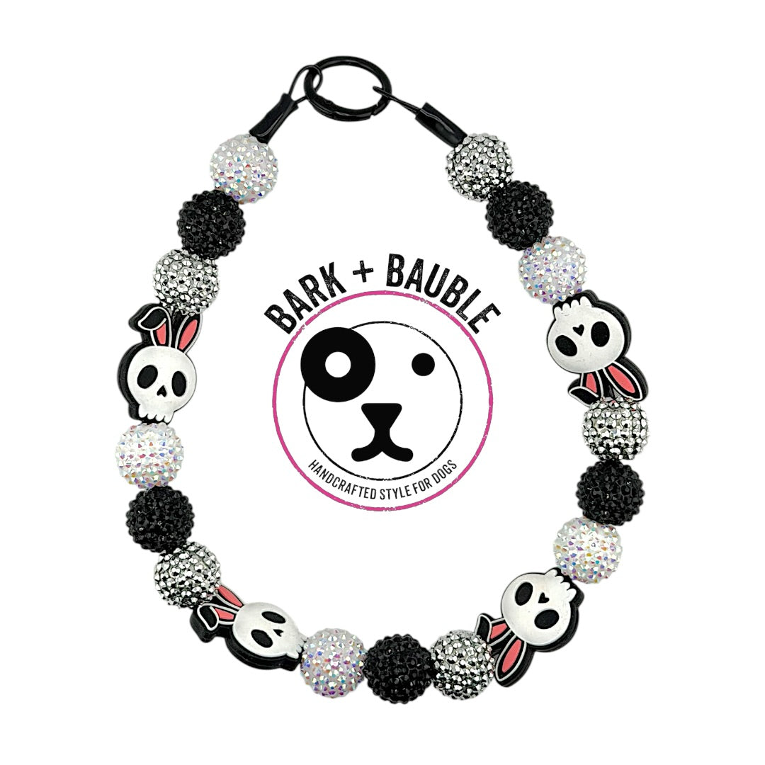 BONE BUNNY BEADED COLLAR