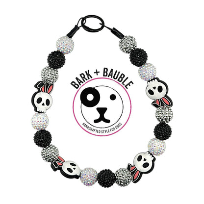 BONE BUNNY BEADED COLLAR