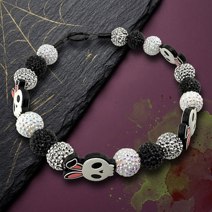 BONE BUNNY BEADED COLLAR