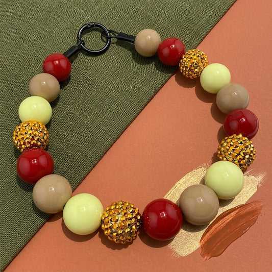 CINNAMON GLOW BEADED COLLAR