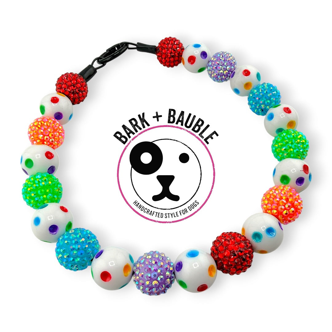 CIRCUS DRIP BEADED COLLAR