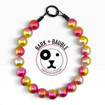 CORAL PEARL BEADED COLLAR