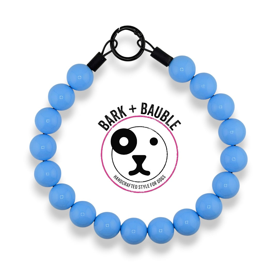 CORNFLOWER BLUE BEADED COLLAR