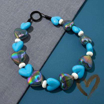 CUPID IN BLUE BEADED COLLAR