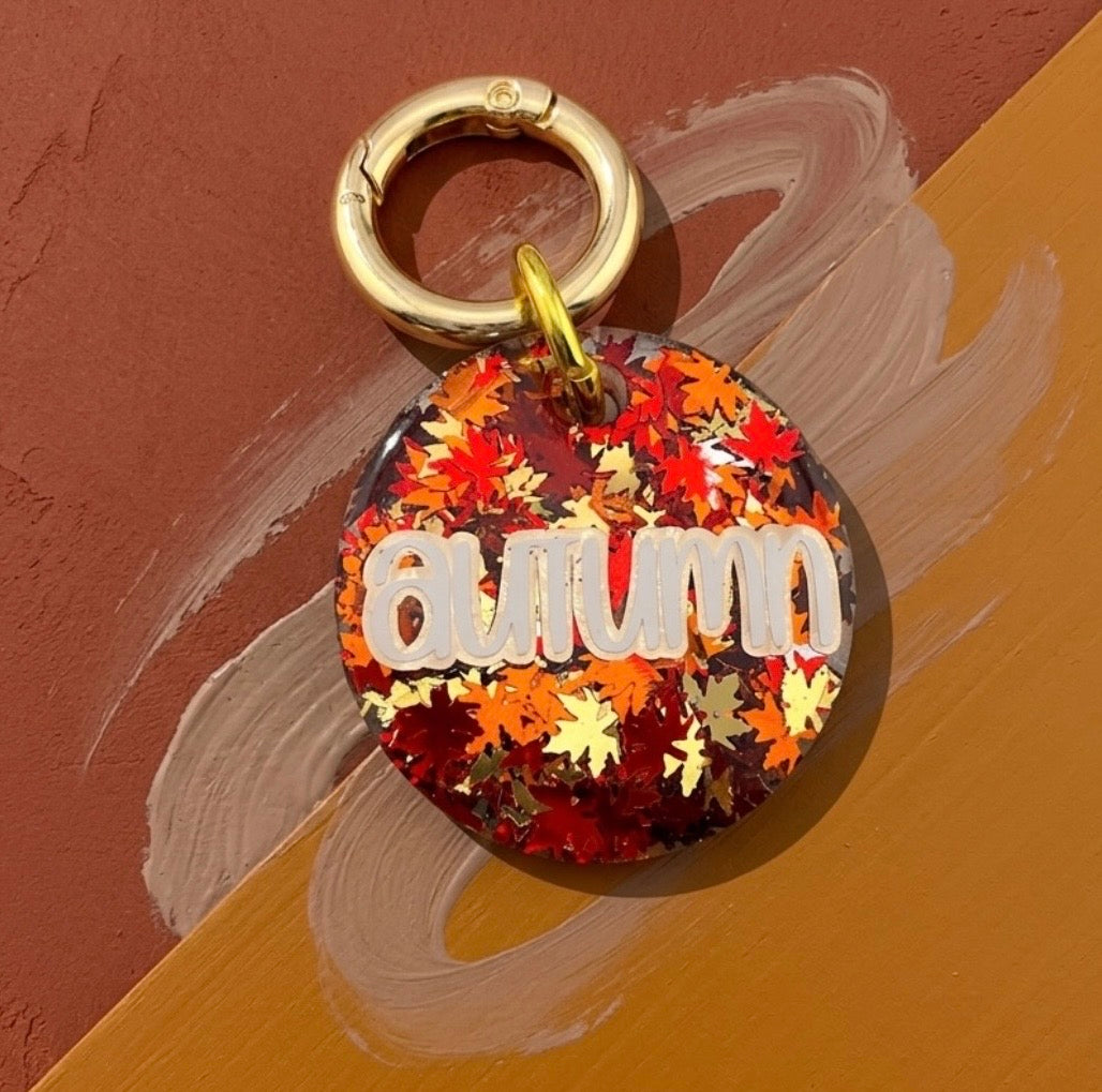 GLITTER COLOR DOG TAG