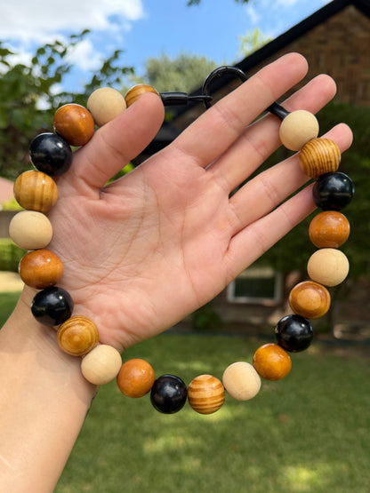 TIMBER BLEND BEADED COLLAR