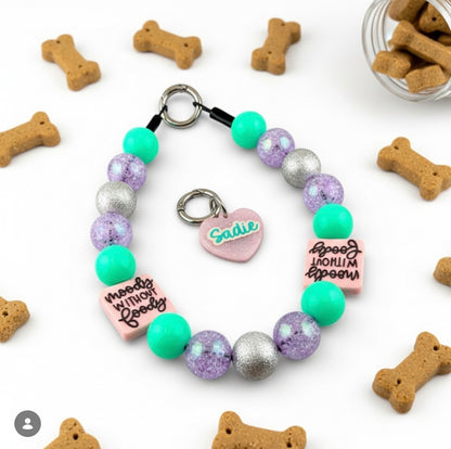 GLITTER COLOR DOG TAG