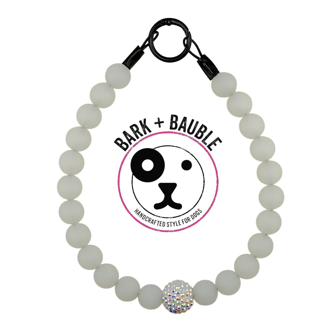 FROSTED SILICONE BEADED COLLAR