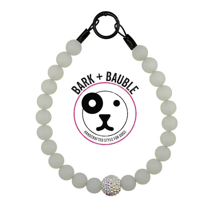 FROSTED SILICONE BEADED COLLAR