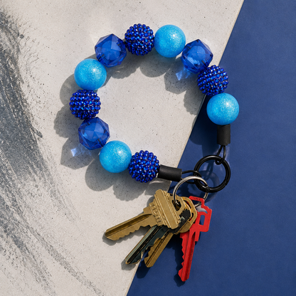 GALACTIC BLUE BAUBLE WRISTLET