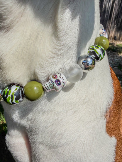 GRAVE BEHAVIOR BEADED COLLAR