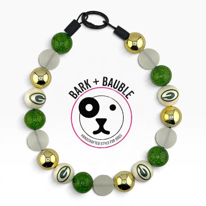 GREENBAY PACKERS INSPIRED BEADED COLLAR