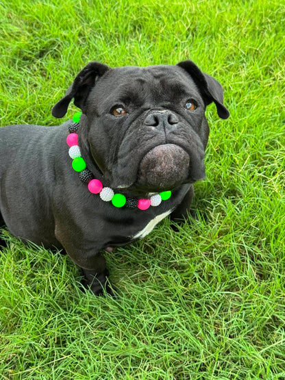NEON REBOOT BEADED COLLAR