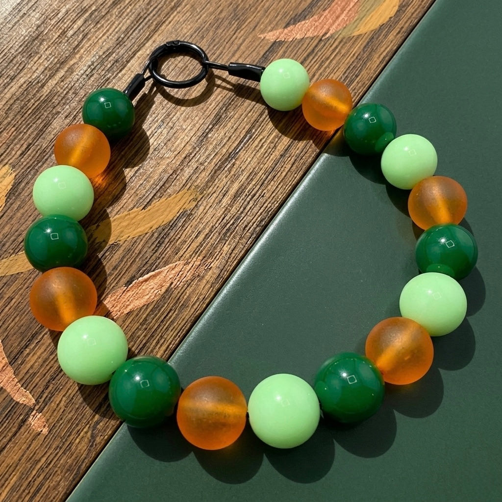 LUCKY PUMPKIN BEADED COLLAR