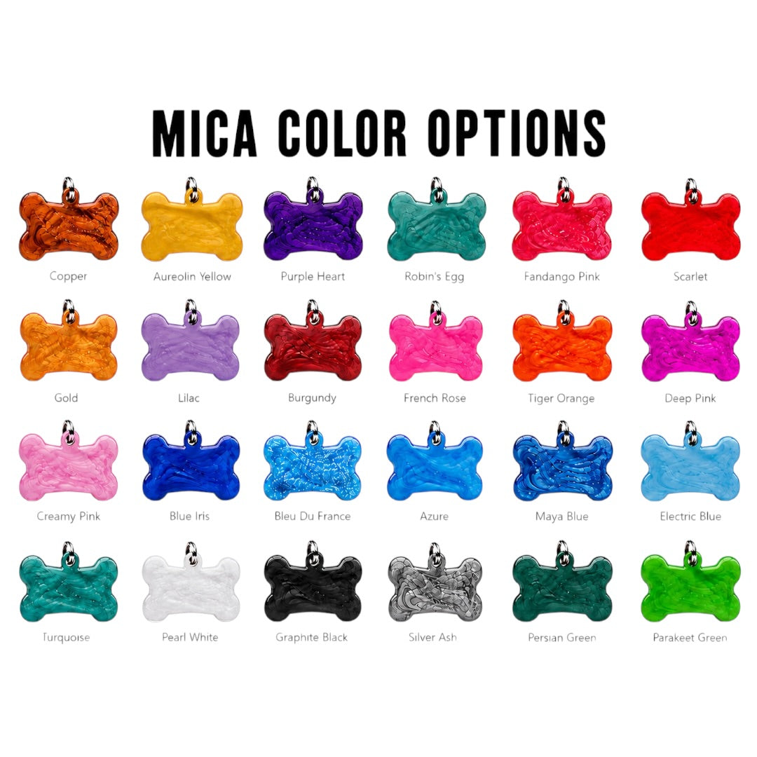 MICA SHIMMER DOG TAG