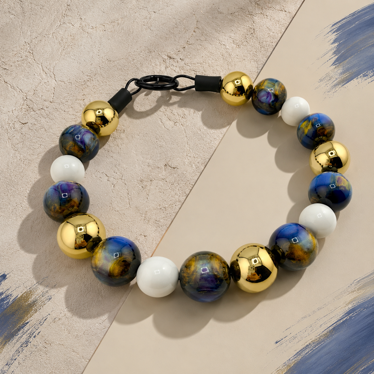 MIDNIGHT AURA BEADED COLLAR