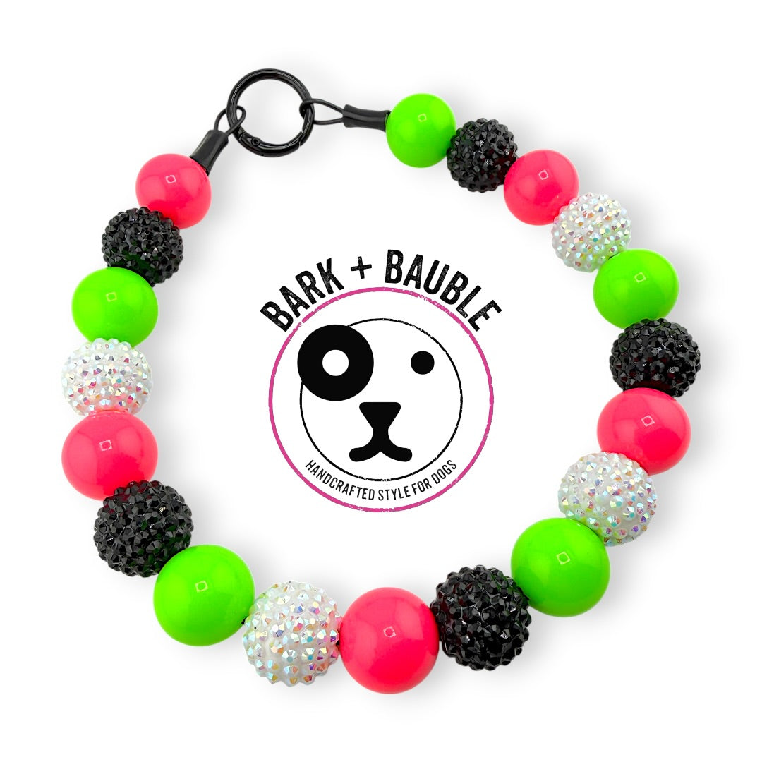 NEON REBOOT BEADED COLLAR