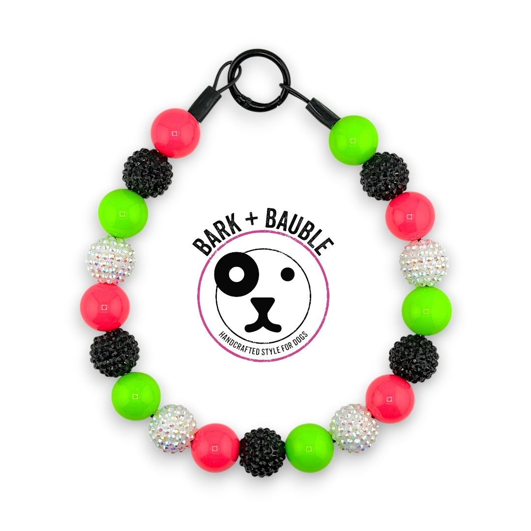 NEON REBOOT BEADED COLLAR