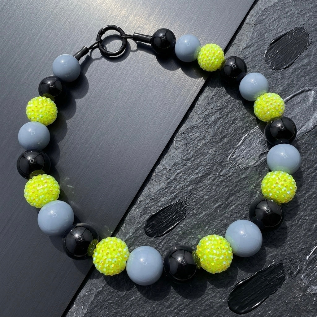 NEON ZOOMIE BEADED COLLAR