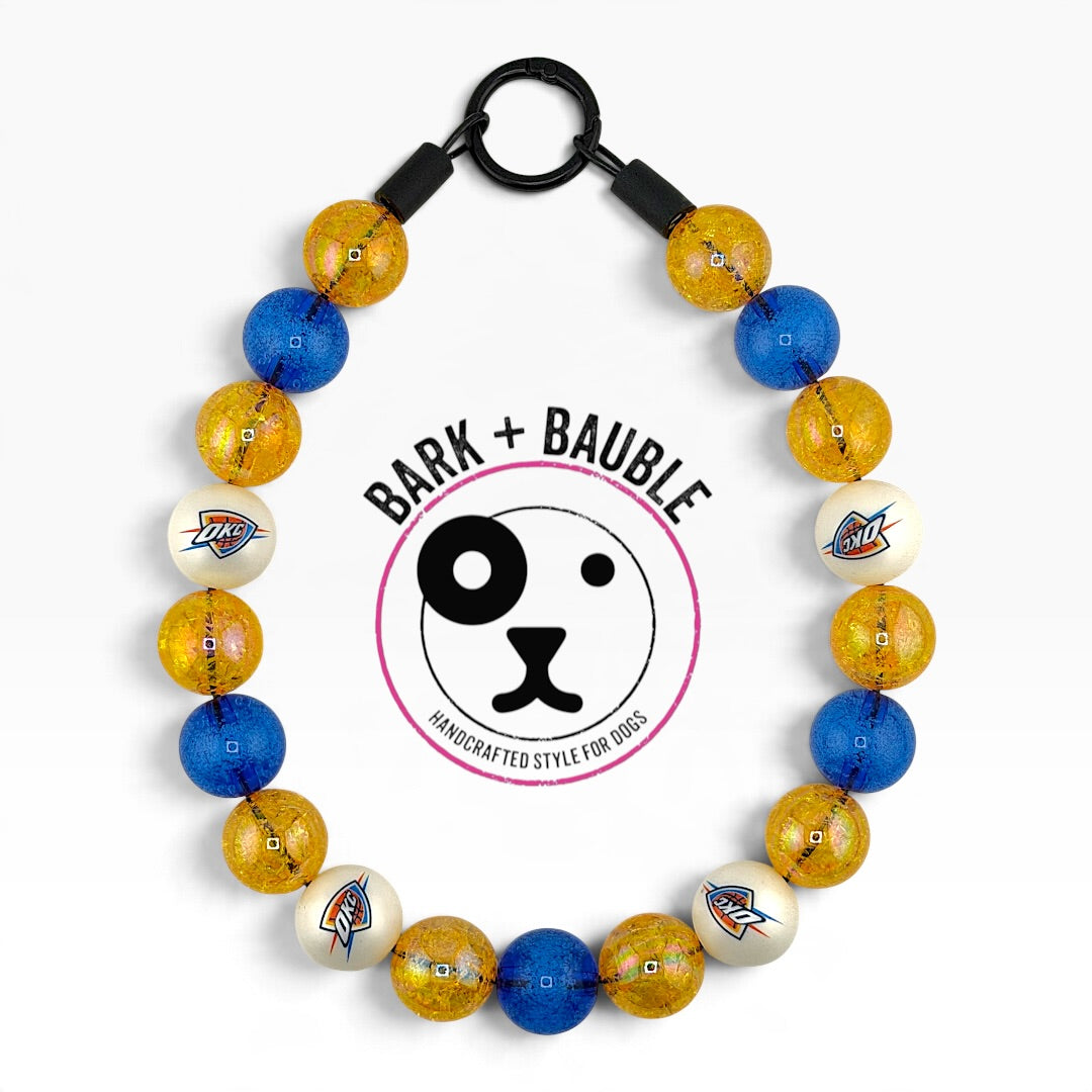 OKC THUNDER INSPIRED BEADED COLLAR