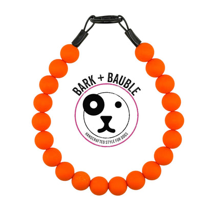 ORANGE SILICONE BEADED COLLAR
