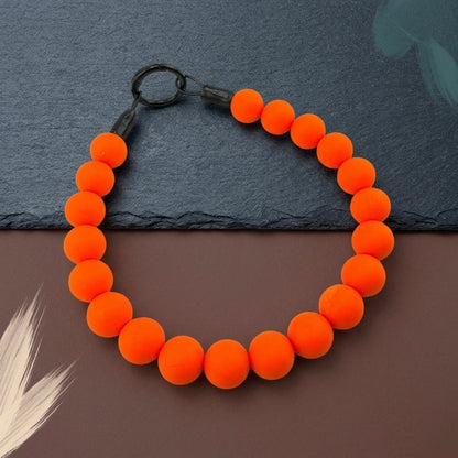 ORANGE SILICONE BEADED COLLAR