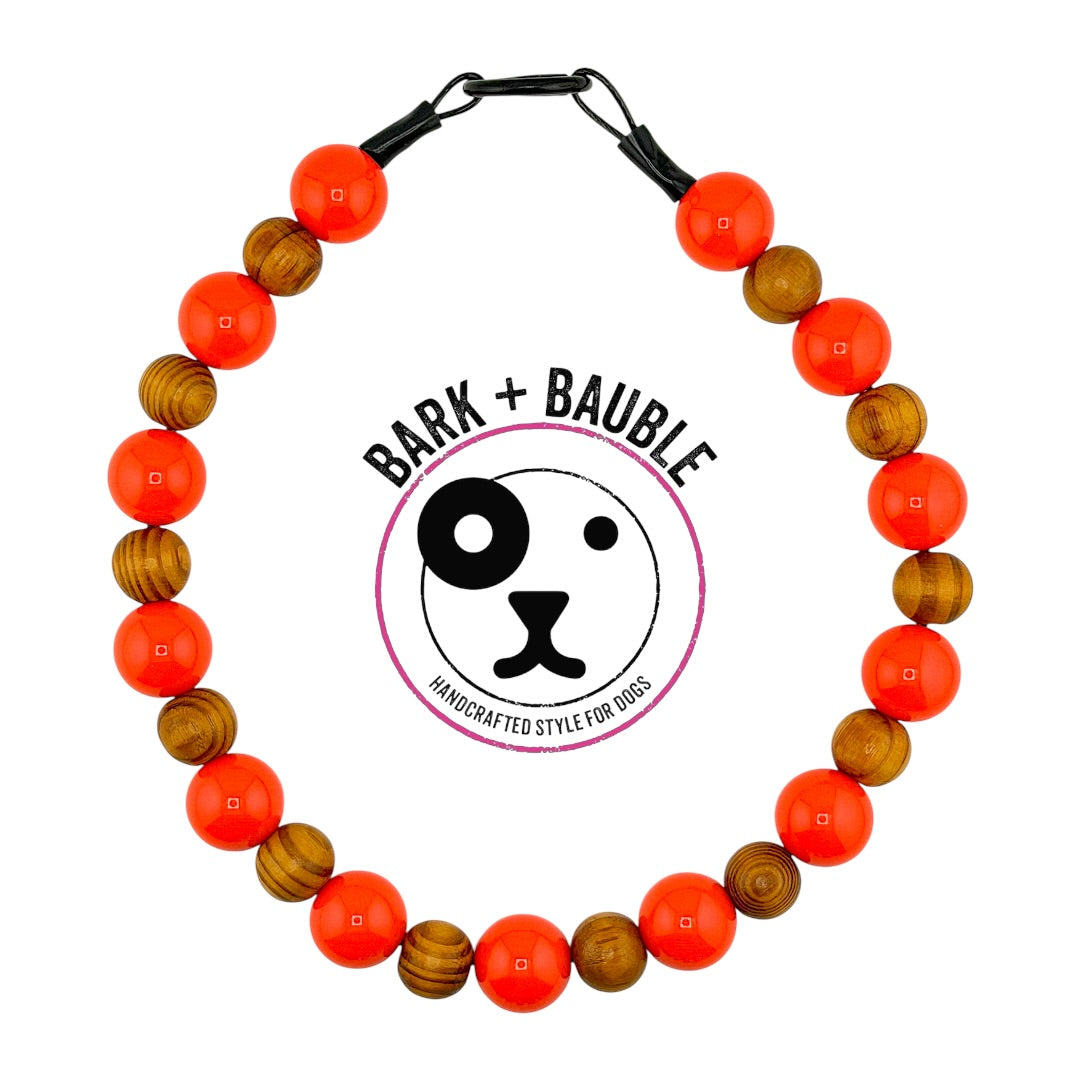 PINK AUTUMN BEADED COLLAR