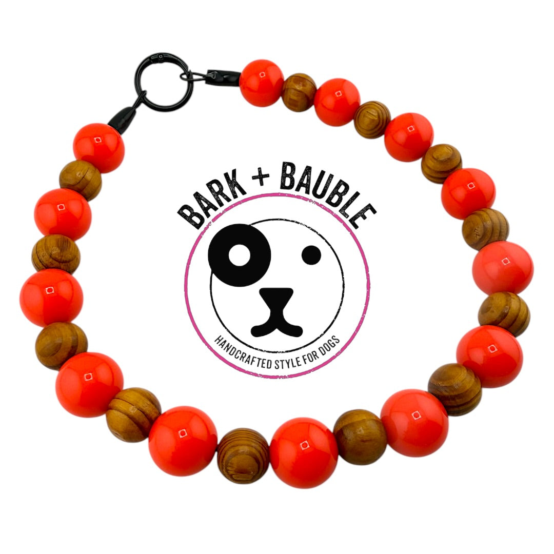 PINK AUTUMN BEADED COLLAR