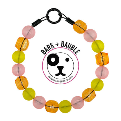 PINK LEMONADE BEADED COLLAR